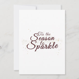 Das ist die Jahreszeit zum Sparkle, Weihnachts-Ele Feiertagskarte