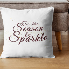 Das ist die Jahreszeit zum Sparkle, Weihnachtseleg Kissen