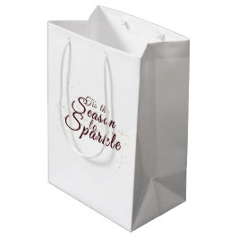 Das ist die Jahreszeit zum Sparkle, Weihnachtseleg Mittlere Geschenktüte