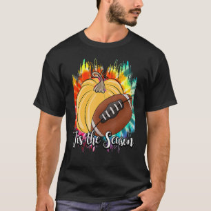Das ist die Krawatte des Erntedank Football Pumpki T-Shirt