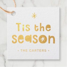 Das ist die Saison CHRISTMAS GIFT kühn festlich Geschenkanhänger