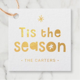 Das ist die Saison CHRISTMAS GIFT kühn festlich Geschenkanhänger