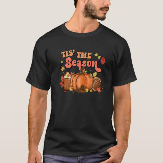 Das ist die Saison Fußball Leopard Pumpkin Fall Da T-Shirt