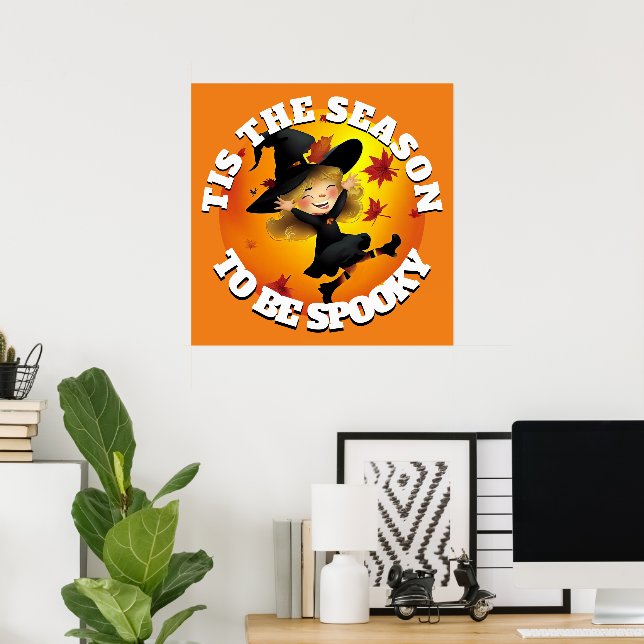 Das ist die Saison Happy Hexe Poster (Heimbüro)