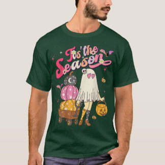 Das ist die Saison Pumpkin Boo 60er 70er Hippie Ha T-Shirt