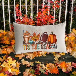 Das ist die Saison Pumpkin Fall Football Lendenkissen