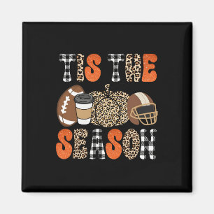 Das ist die Saison Pumpkin Leaf Latte Fall Thanksg Magnet