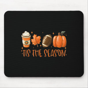 Das ist die Saison Pumpkin Leaf Latte Fall Thanksg Mousepad