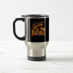 Das ist die Saison Pumpkin Leaf Latte Fall Thanksg Reisebecher