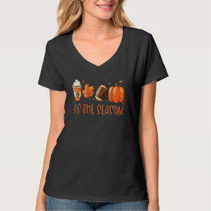 Das ist die Saison Pumpkin Leaf Latte Fall Thanksg T-Shirt