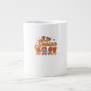 Das ist die Saison Pumpkin Leaf Latte Football Cre Jumbo-Tasse