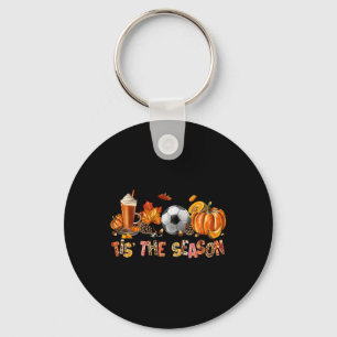 Das ist die Saison Soccer Pumpkin Gewürz-Herbstlau Schlüsselanhänger