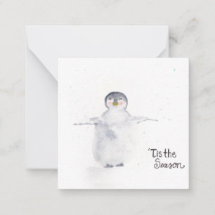 Das ist die Saisonpinguin Mitteilungskarte