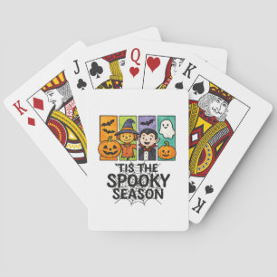 Das ist die seltsame Jahreszeit Halloween Vampire Spielkarten