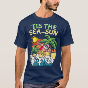 Das ist die Sonne Weihnachten im Juli Santa Surfin T-Shirt