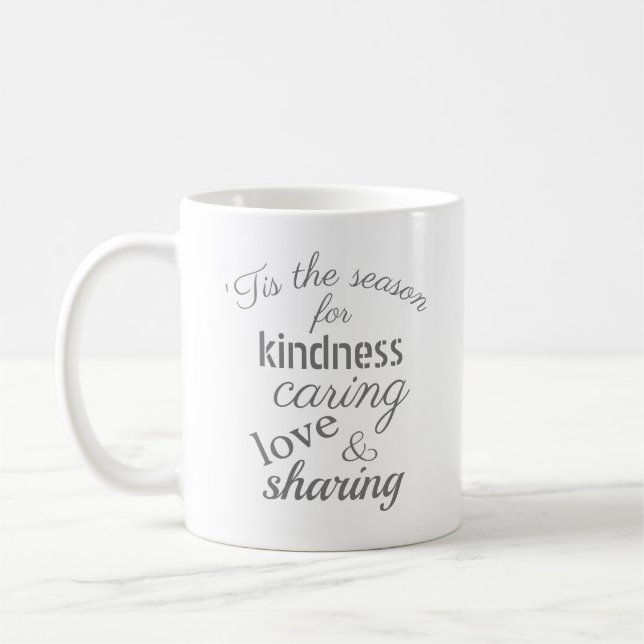 Das ist die Weihnachtsfreundlichkeit der Jahreszei Kaffeetasse (Links)