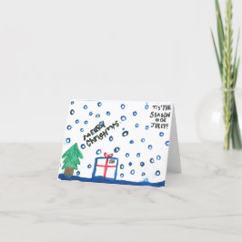 Das ist die Weihnachtskarte der Saison Feiertagskarte