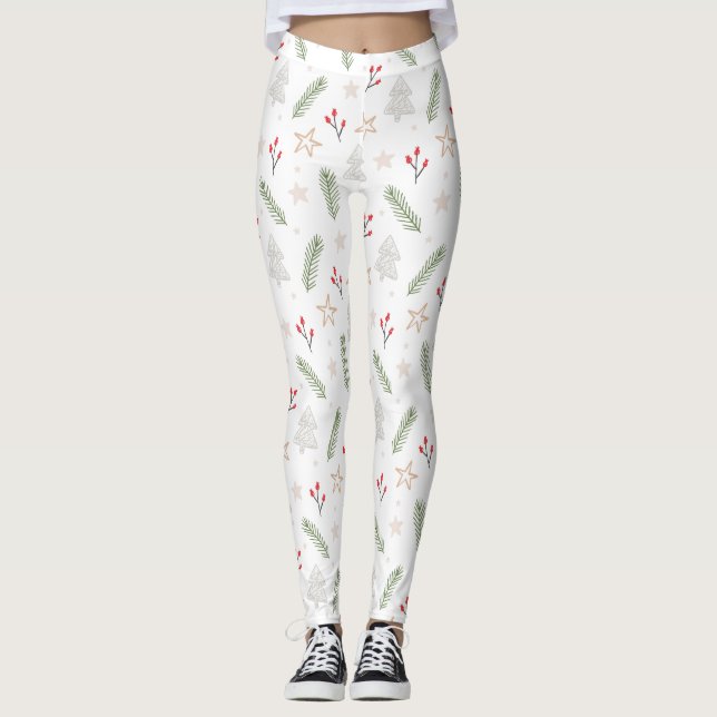 Das ist die Weihnachtszeit Doddle Leggings (Vorderseite)