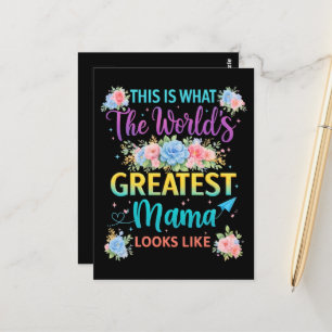 Das ist die weltbeste Mama Postkarte