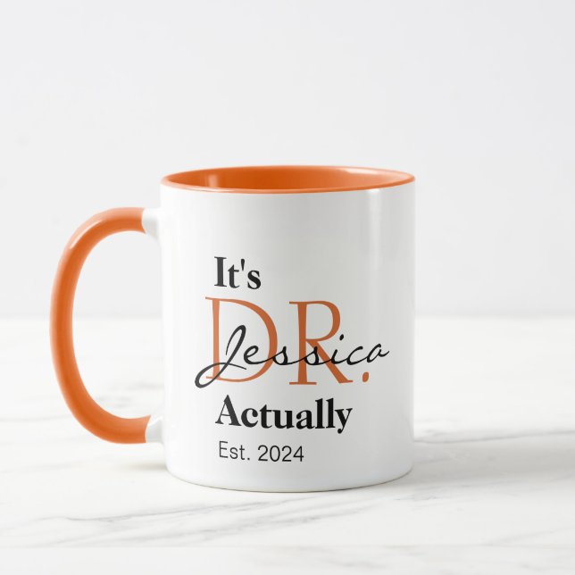 Das ist Dr. [Individuelle Name] Est. Jahr Tasse (Links)
