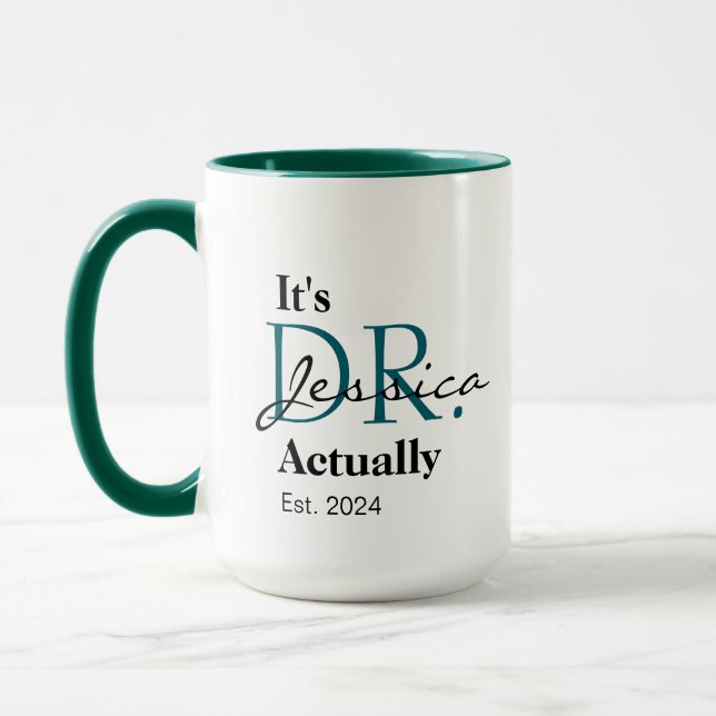 Das ist Dr. [Individuelle Name] Est. Jahr Tasse (Links)
