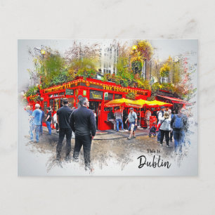 Das ist Dublin-Irland Postkarte