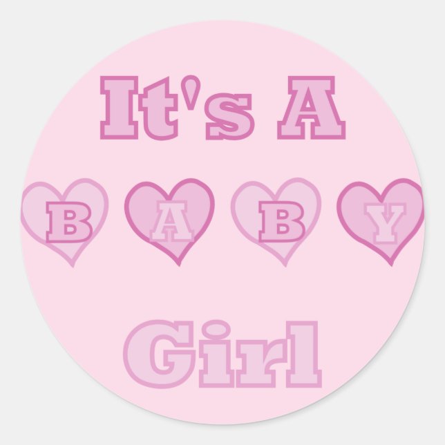 Das ist ein Baby-Girl-Sticker Runder Aufkleber (Vorderseite)