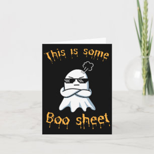 Das ist ein bisschen Boo-Blatt-Geist Halloween Karte