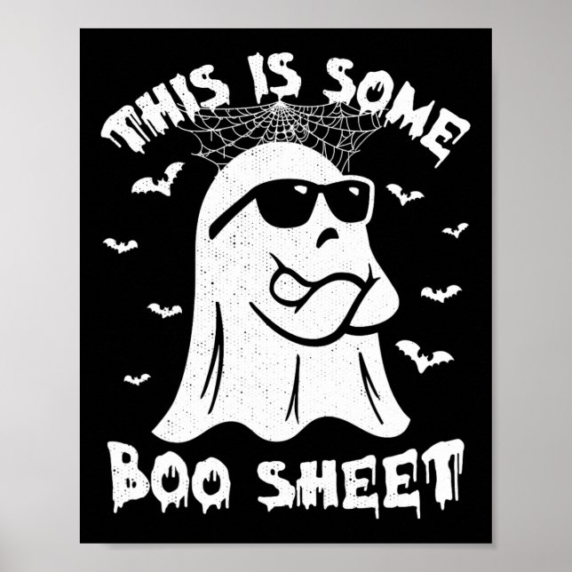 Das ist ein Boo-Blatt Halloween Ghost-Funny-Gesche Poster (Vorne)