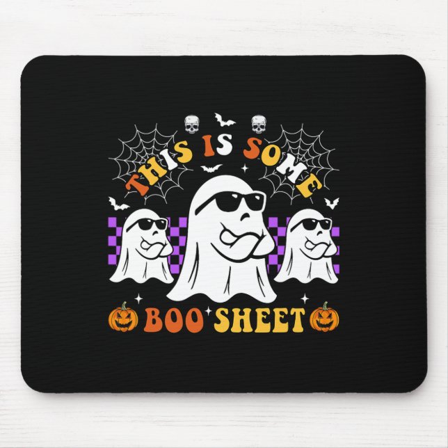 Das ist ein boo-Sheet Fun Halloween Mousepad (Vorne)