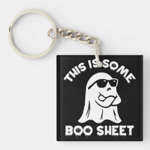 Das ist ein boo-Sheet Ghost Funny Retro Halloween Schlüsselanhänger