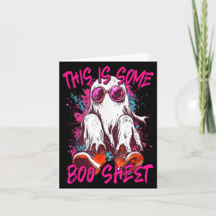 Das ist ein Boo-Sheet Ghost Retro Halloween Funny Karte