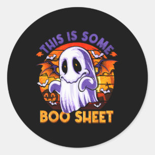 Das ist ein boo-Sheet Ghost Spooky Halloween Männe Runder Aufkleber
