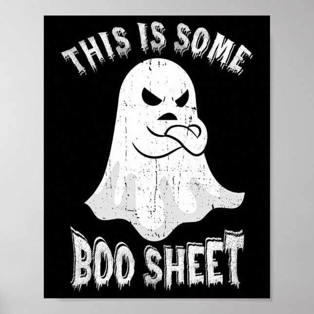 Das ist ein Boo-Sheet Halloween Ghost Fun Men Wom Poster (Vorne)