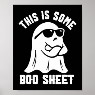 Das ist ein Boo Sheet Halloween Ghost Funny Costu Poster