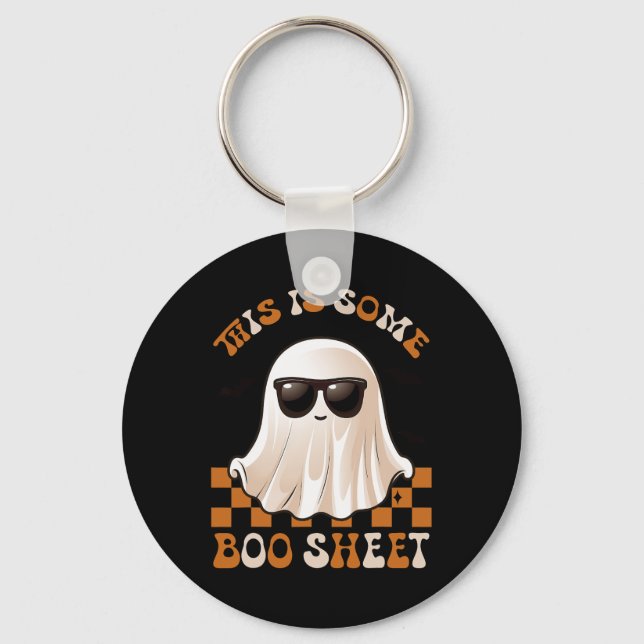 Das ist ein Boo Sheet Halloween Ghost Funny Gesche Schlüsselanhänger (Vorderseite)