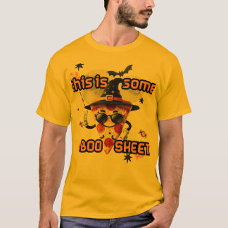 Das ist ein Boo Sheet - Pizza-T - Shirt zu Hallowe