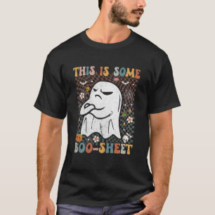 Das ist ein Booblätter, der in der Retro-Stimmung  T-Shirt