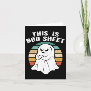 Das ist ein Bootblatt Ghost Retro Halloween-Kostüm Karte
