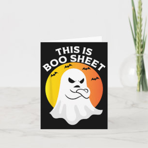 Das ist ein Bootblatt Ghost Retro Halloween-Kostüm Karte