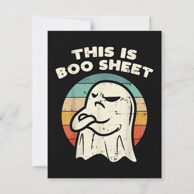 Das ist ein Bootsheet-Ghost Feiertagskarte (Vorderseite)
