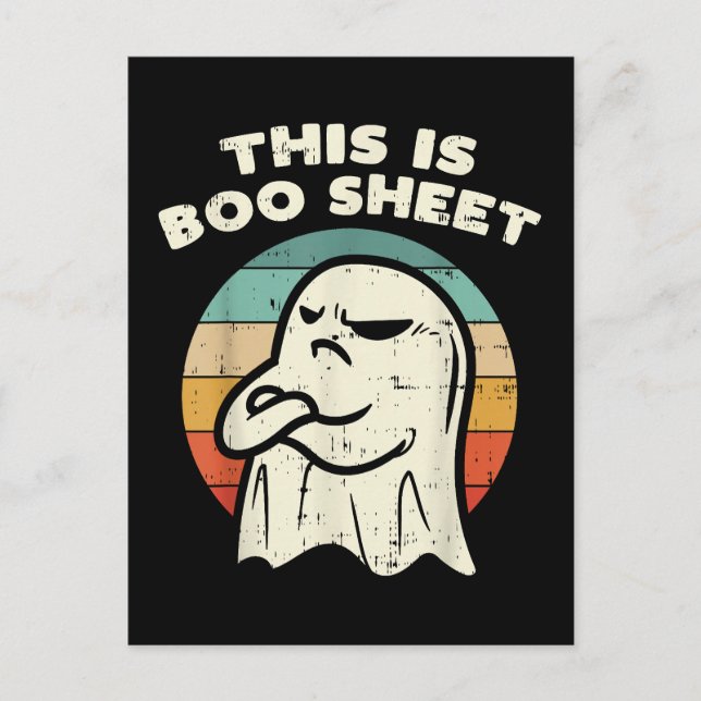 Das ist ein Bootsheet-Ghost Postkarte (Vorderseite)