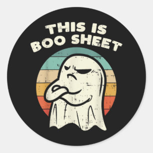 Das ist ein Bootsheet-Ghost Runder Aufkleber