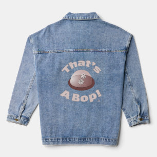 Das ist ein Bop-Würfelspiel Nostalgie-Spaß-Kunst Jeansjacke