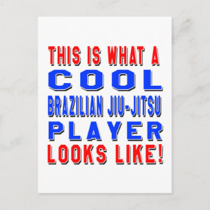 Das ist ein Cooler brasilianischer Jiu-Jitsu Playe Postkarte