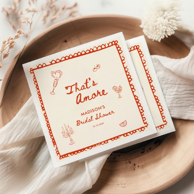 Das ist ein eher italienisches Brautparty Serviette (Von Creator hochgeladen)