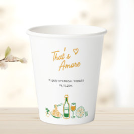 Das ist ein eher rustikales italienisches Brautpar Pappbecher