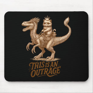 Das ist ein empörend lustiger Prinzessinnen-Katzen Mousepad