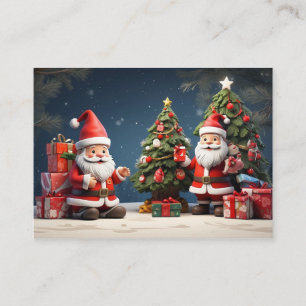 das ist ein fröhliches Weihnachtsdesign und ein gl Visitenkarte