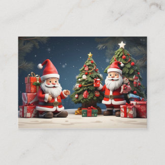 das ist ein fröhliches Weihnachtsdesign und ein gl Visitenkarte